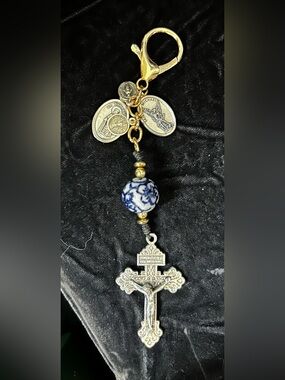 Handmade Crucifix Key Ring